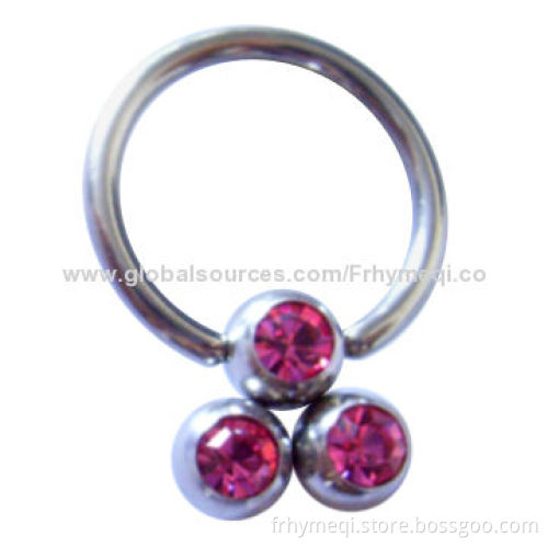 Stainless Steel Captive, Made of 316 Stainless Steel, Black-plated